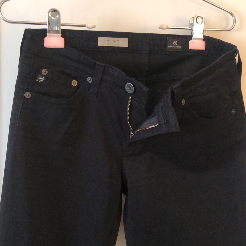 AG black fabric jeans